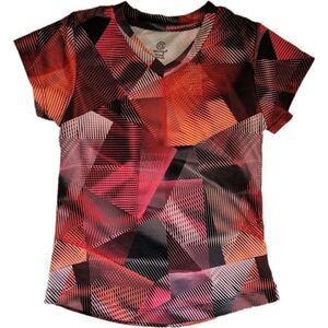 Sporty Activewear top v neck short sleeve computer